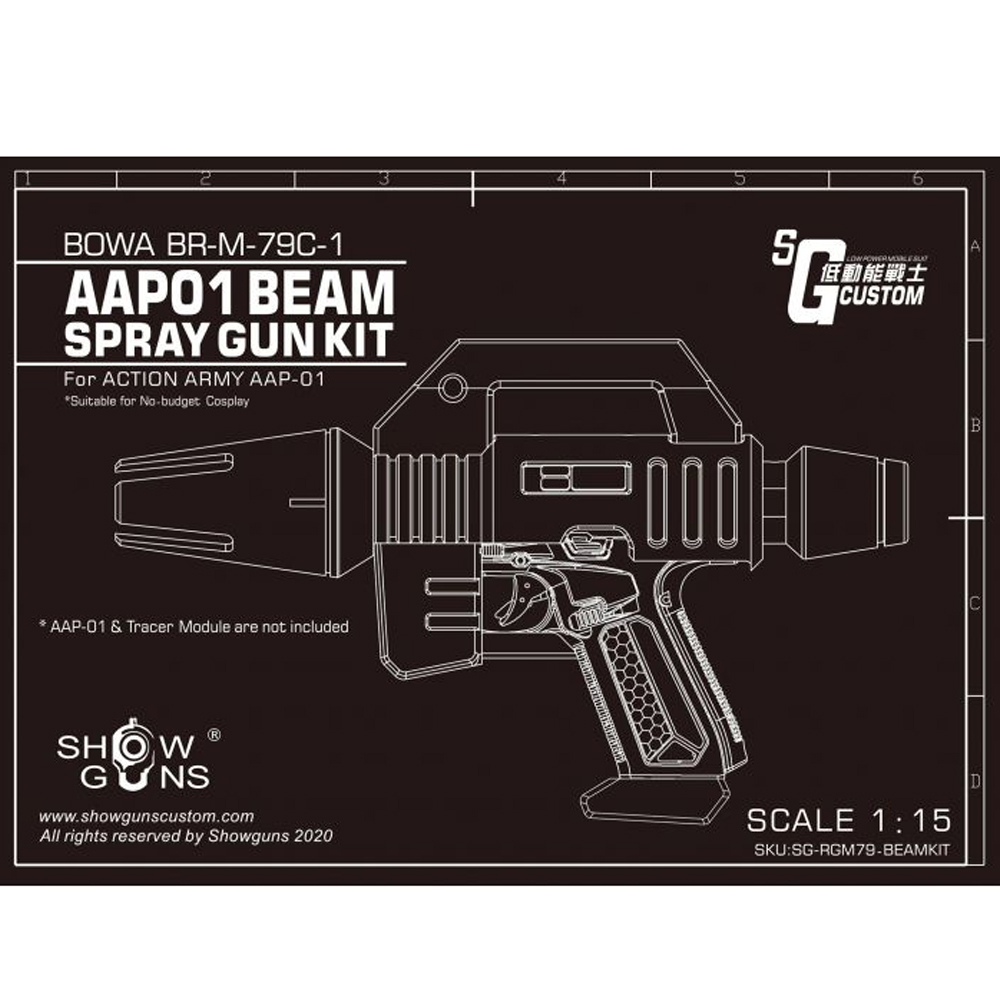 Show Guns Beam Spray Gun Kit for AAP-01
