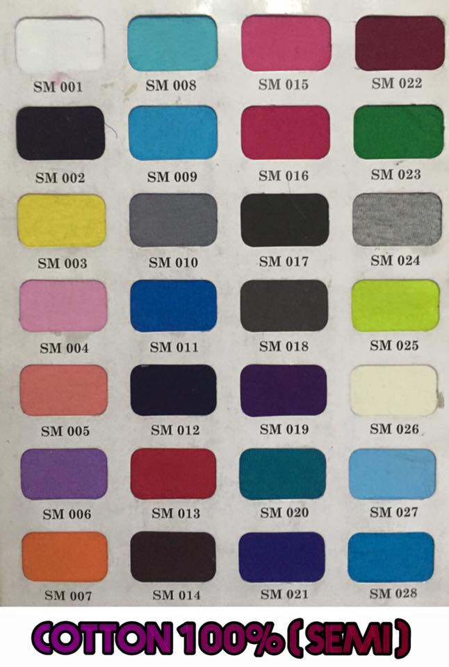 เฉดสีเสื้อยืดเปล่า ราคาส่ง