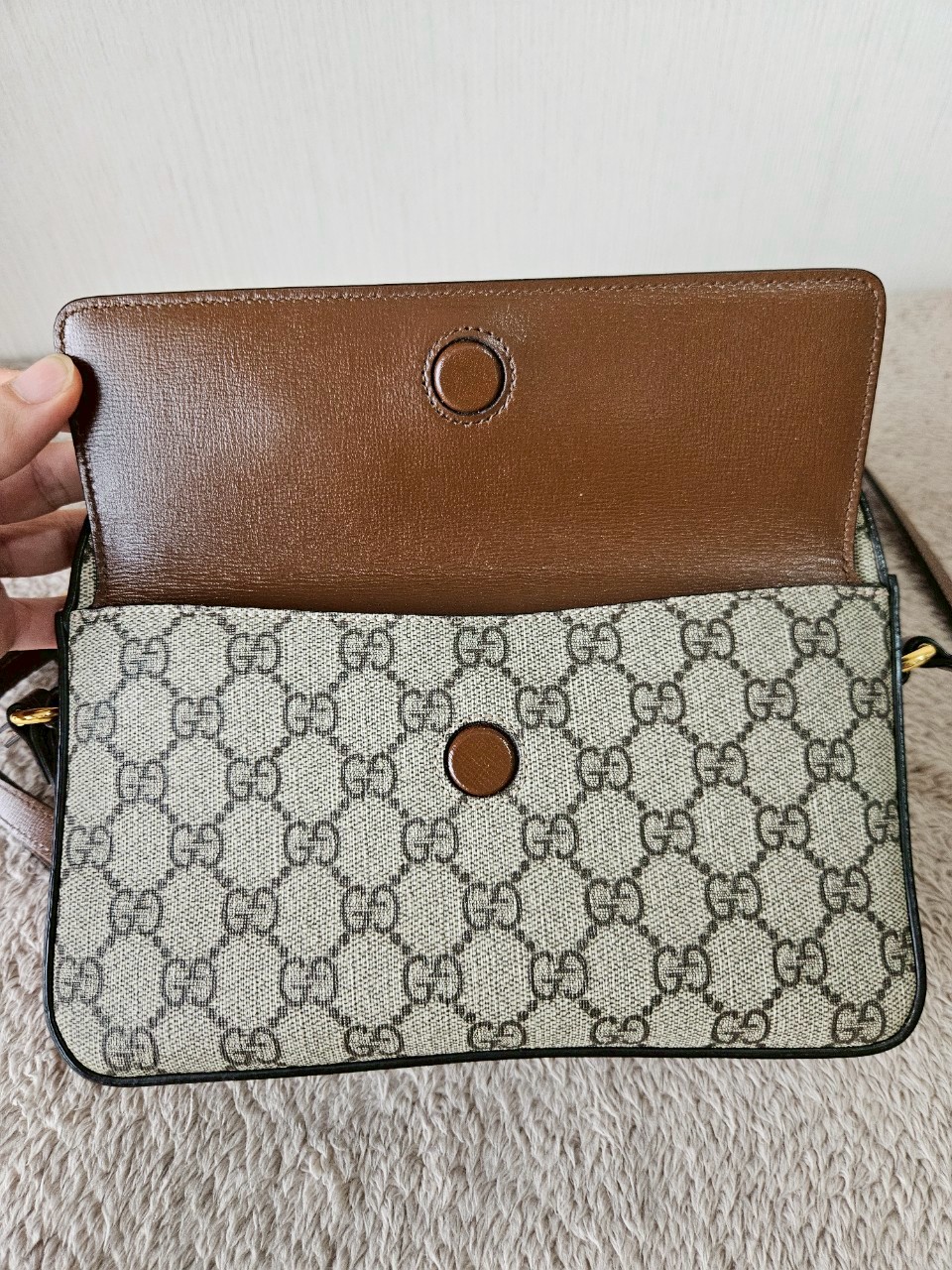 Gucci Horsebit Small Camera Brown