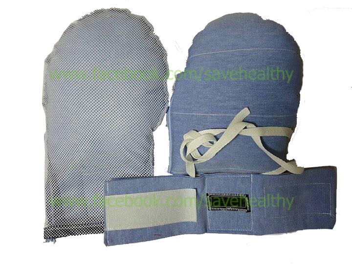 ถุงมือป้องกันการดึงสายน้ำเกลือ