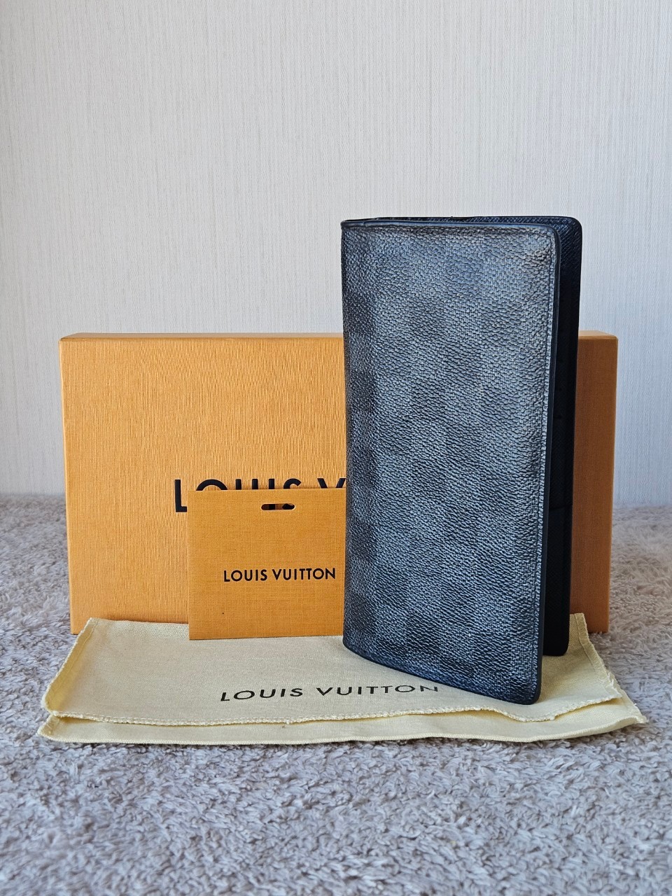 LV N62665 Brazza Damier Graphite Wallet
