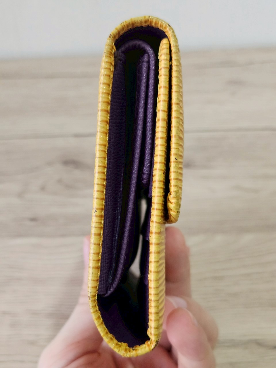 LV Epi Trifold Yellow Long Wallet