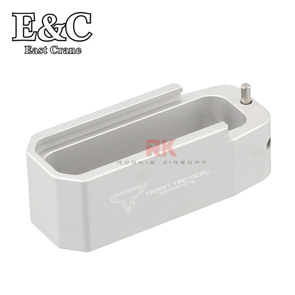 E&C TTI Aluminum PMAG Base Plate (MP183) Silver