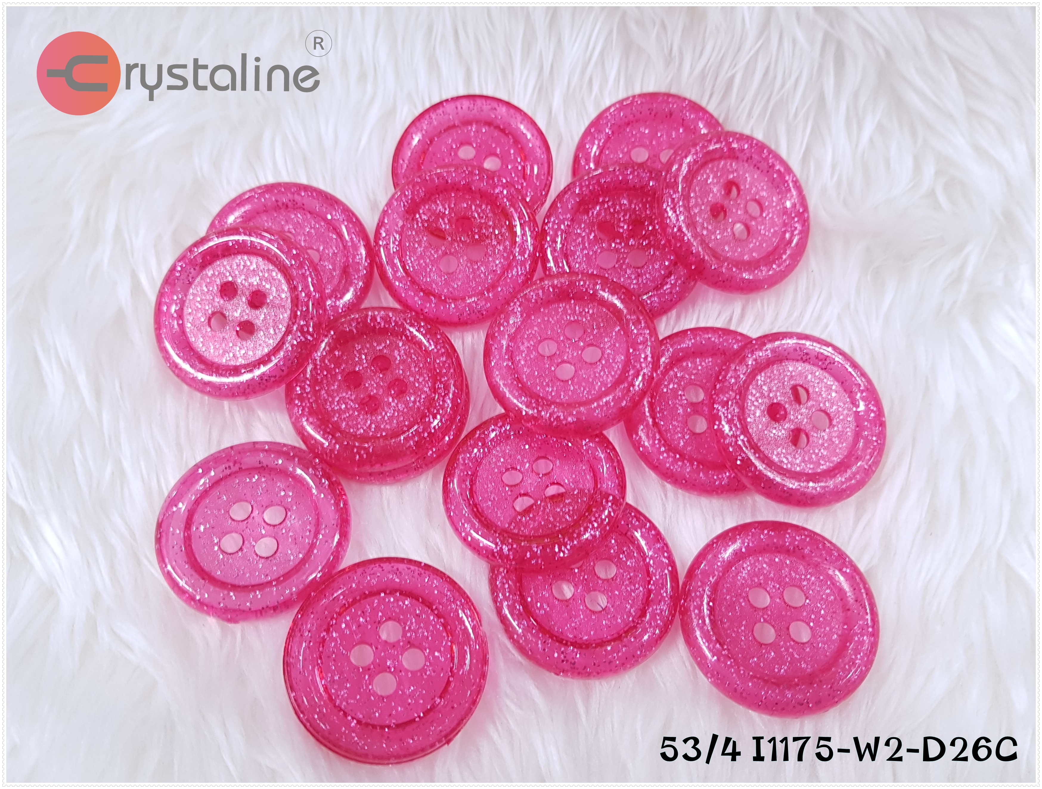 Big button - Pink col. (size 53L,50pcs/pack)