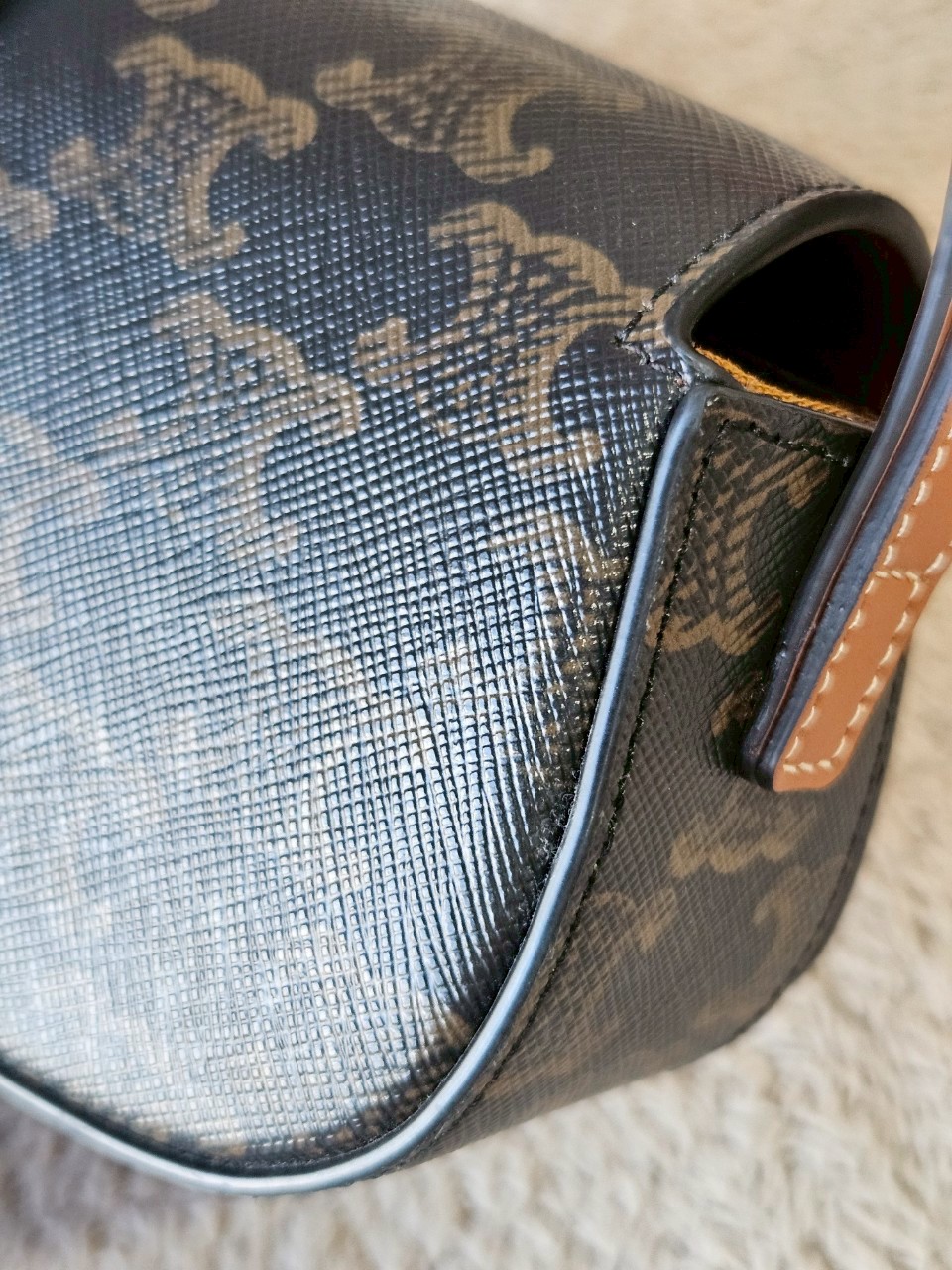 Celine Clutch on Strap Tabou Tan