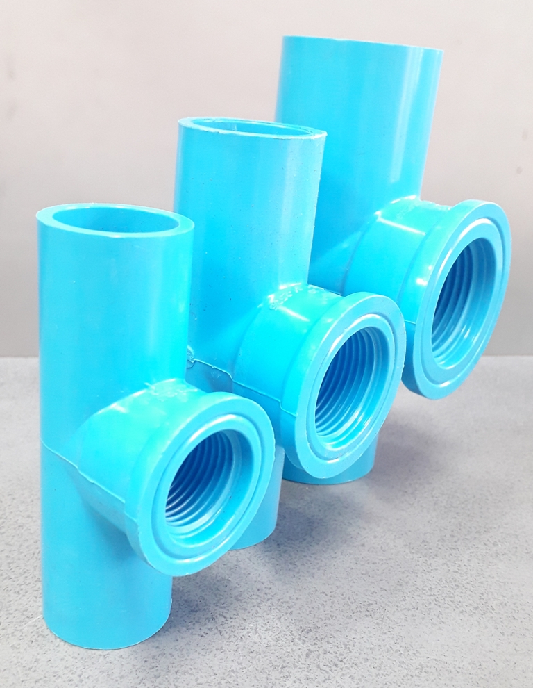 สามทางเกลียวใน PVC ตราช้าง
