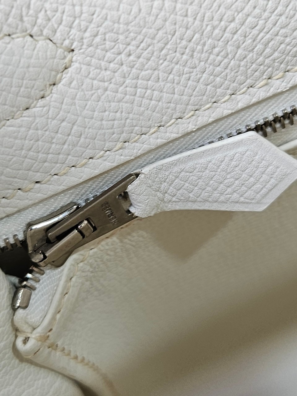 Hermes K32 Blance Epsom PHW stamp K