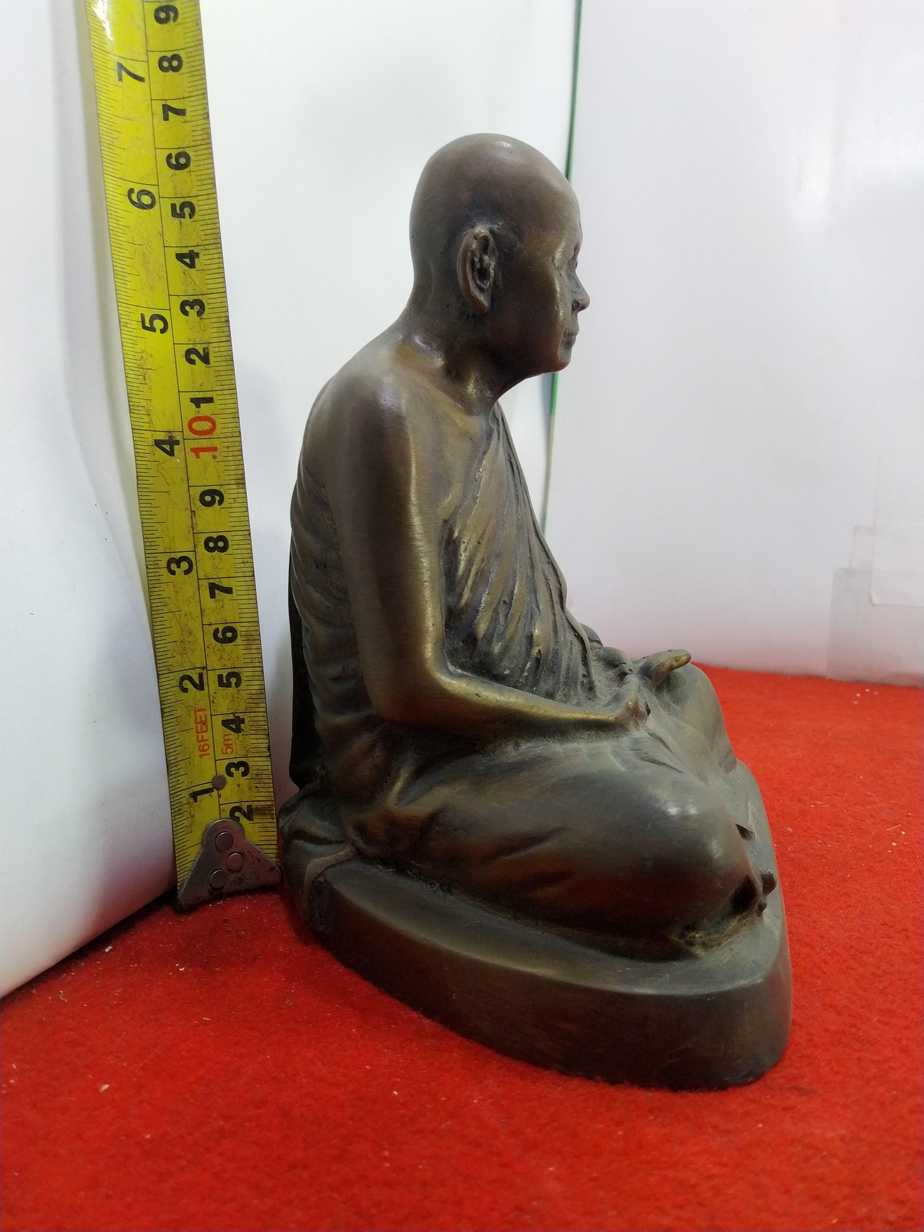 หลวงปู่หลุย จนฺทสาโร หน้าตัก 5 นิ้ว เนื้อนวโลหะ