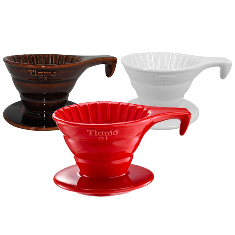 Ceramic coffee dripper 1-2 cup-Cone shape (Single hole)