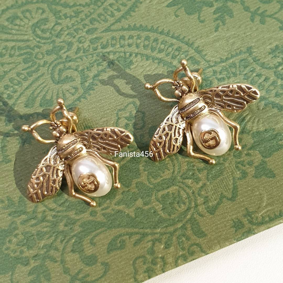 ต่างหู Gucci ต่างหู กุชชี่ ติดหู ต่างหู Gucci ผึ้ง งานไฮเอน 1:1