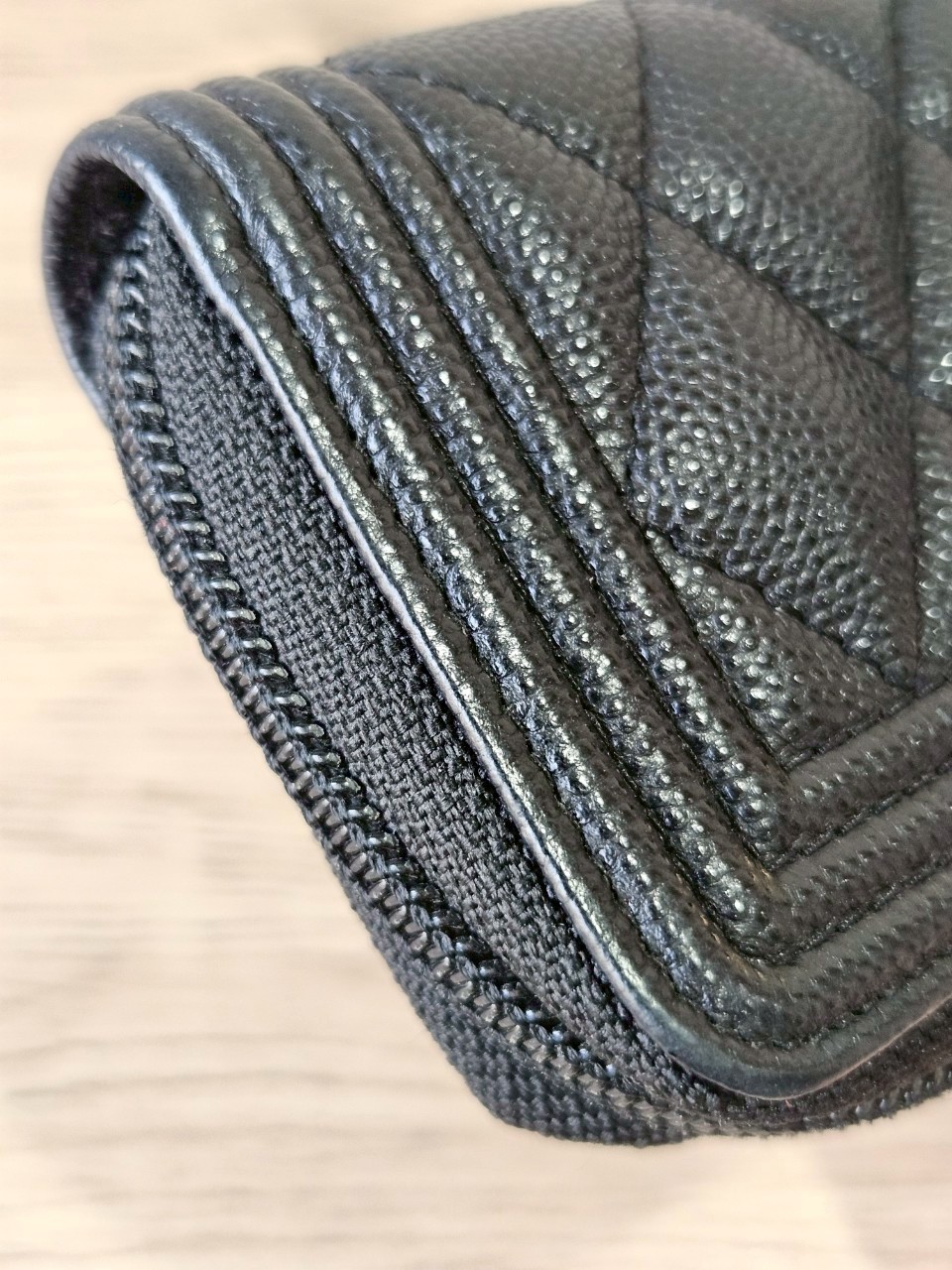 Chanel Boy Card Holder ดำทอง