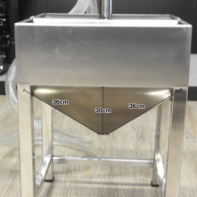 ถังใส่เมล็ดกาแฟ ขาตั้ง สแตนเลส 45x45x61 cm.