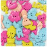 Love button - Baby pastel col. (100g/pack)