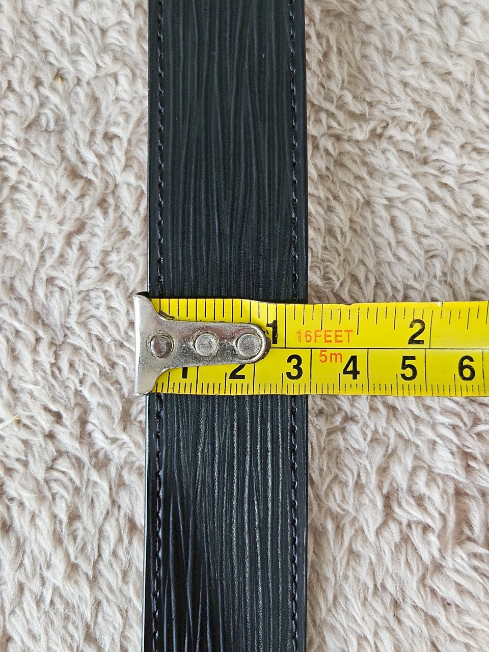 LV M9553 Black EPI Leather Belt
