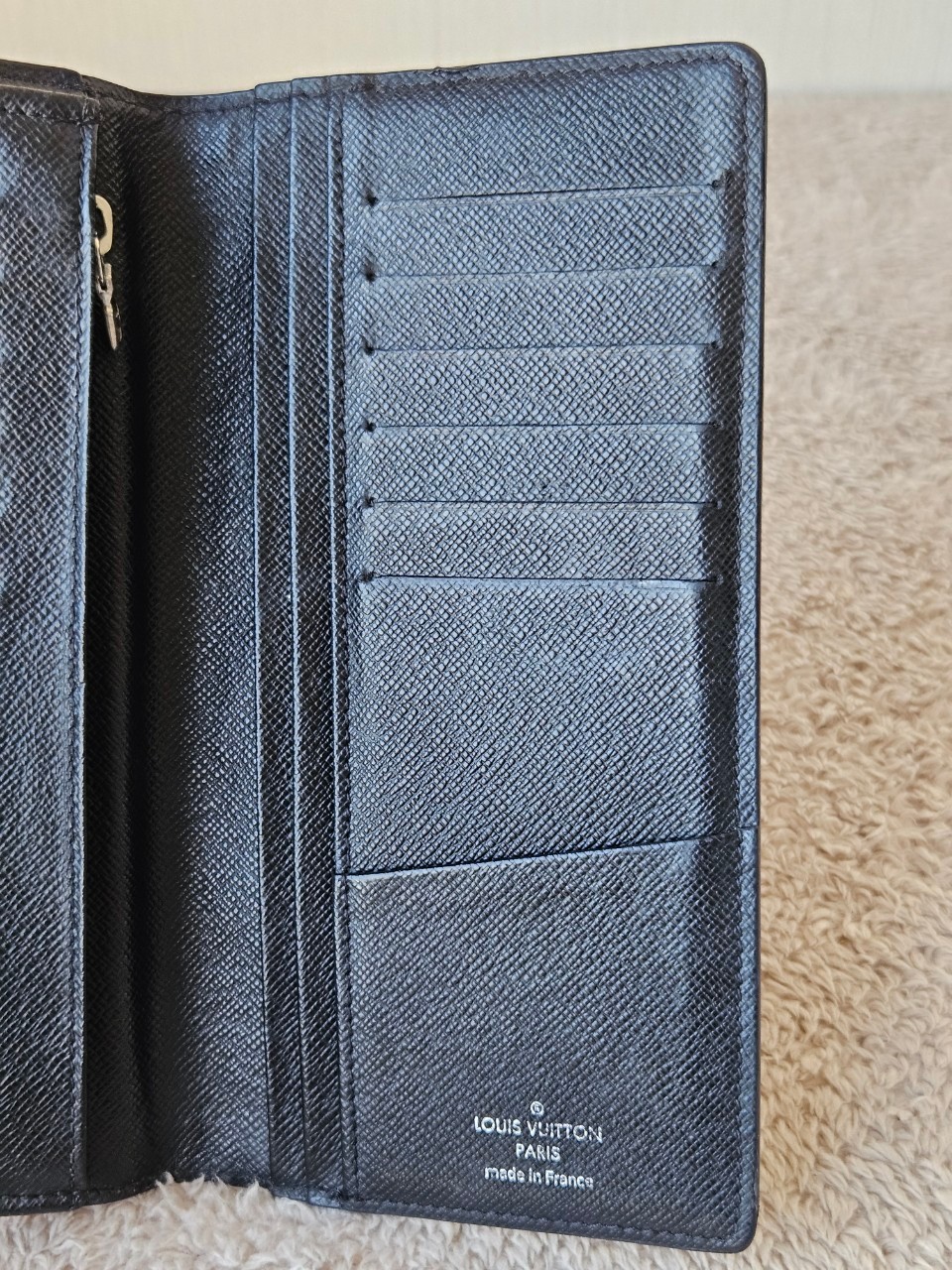 LV N62665 Brazza Damier Graphite Wallet