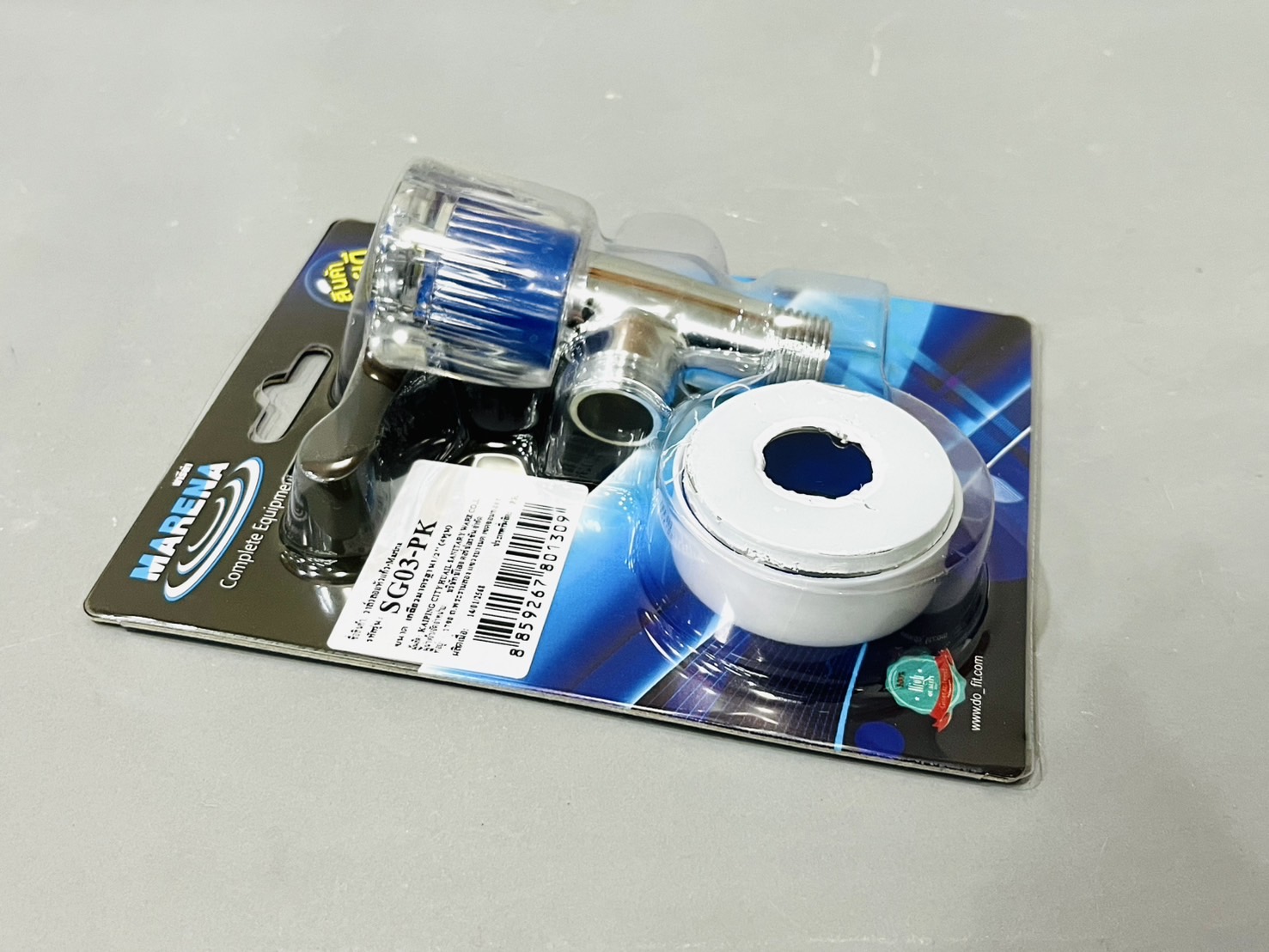 ก๊อกอัดแผงฝักบัวหัวแก้ว SG-11/3