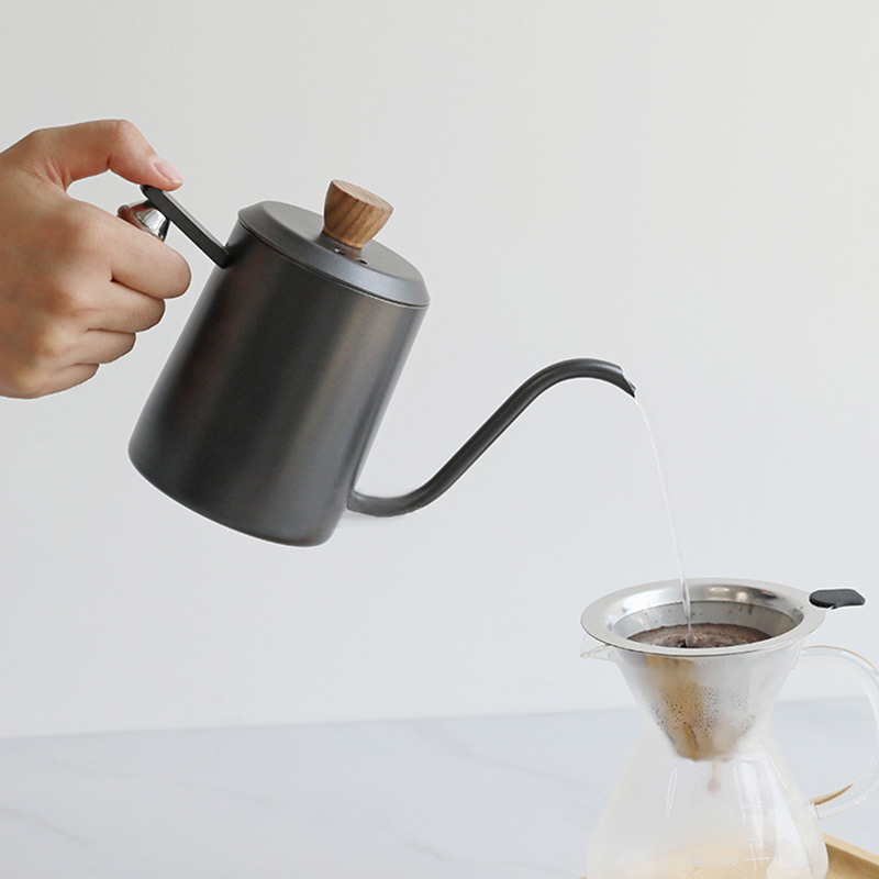กาดริปกาแฟ กาคอห่าน 350 ML ด้ามจับไม้