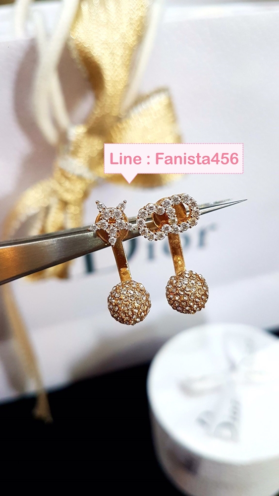 ต่างหูดิออ Dior earring ต่างหูดิออ ดาว งาน Hiend