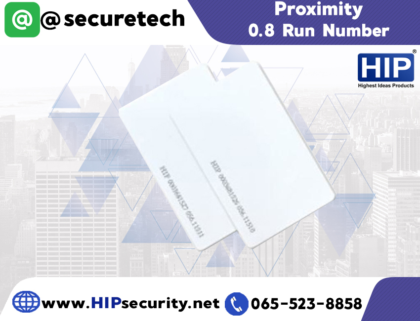 HIP การ์ด Card รุ่น Proximity 0.8 Run Number