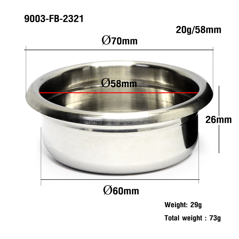 ตะแกรงกรอง MUVNA Liquid Mobius Ø58MM ขนาด 20 กรัม