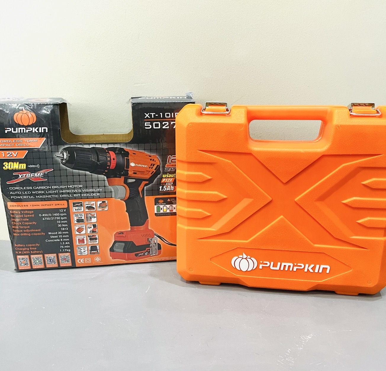 สว่านกระแทกไร้สาย 10มิล พัมคิน XT-10iDB