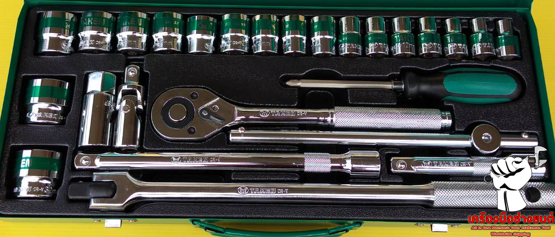 บล็อกชุด 1/2" (4 หุน) 26 Pcs ทาเคน TAKEN