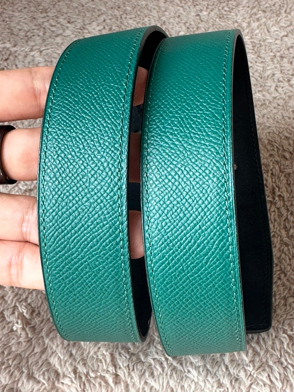 Hermes belt 32mm stamp R square