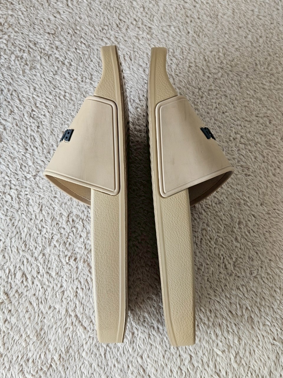 Balenciaga Pool Slides With Logo สีน้ำตาล