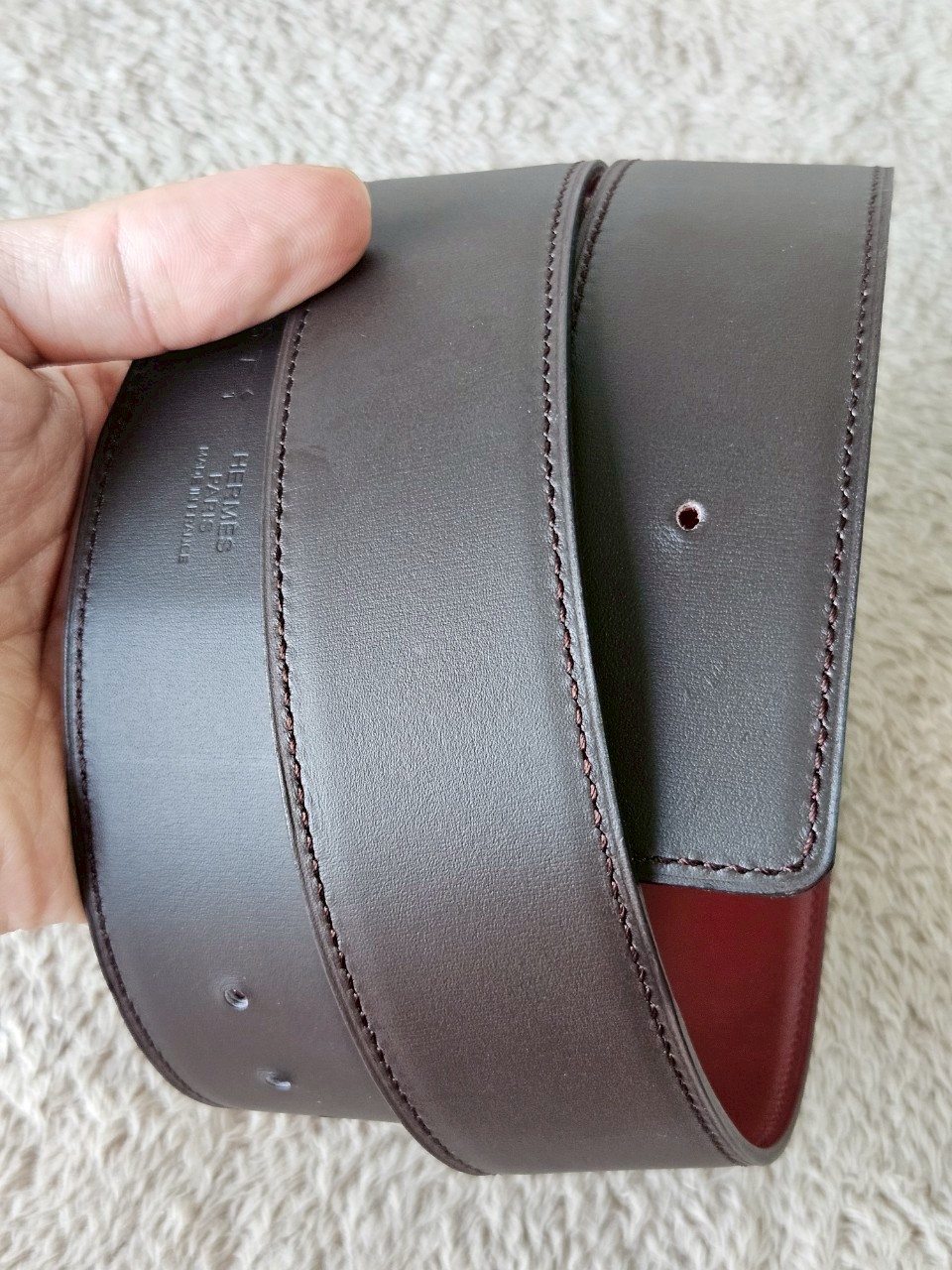 Hermes belt 42mm size85 เอว33-35