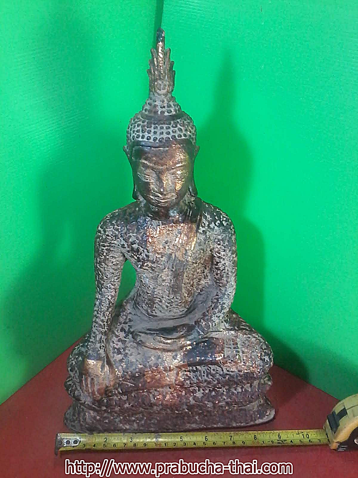 พระอู่ทอง ปางมารวิชัย หน้าตัก 9 นิ้ว เนือศิลา