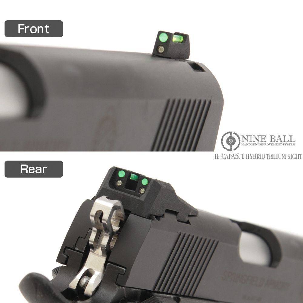 LAYLAX Nine Ball Hybrid Tritium Sight for Hi-CAPA 5.1