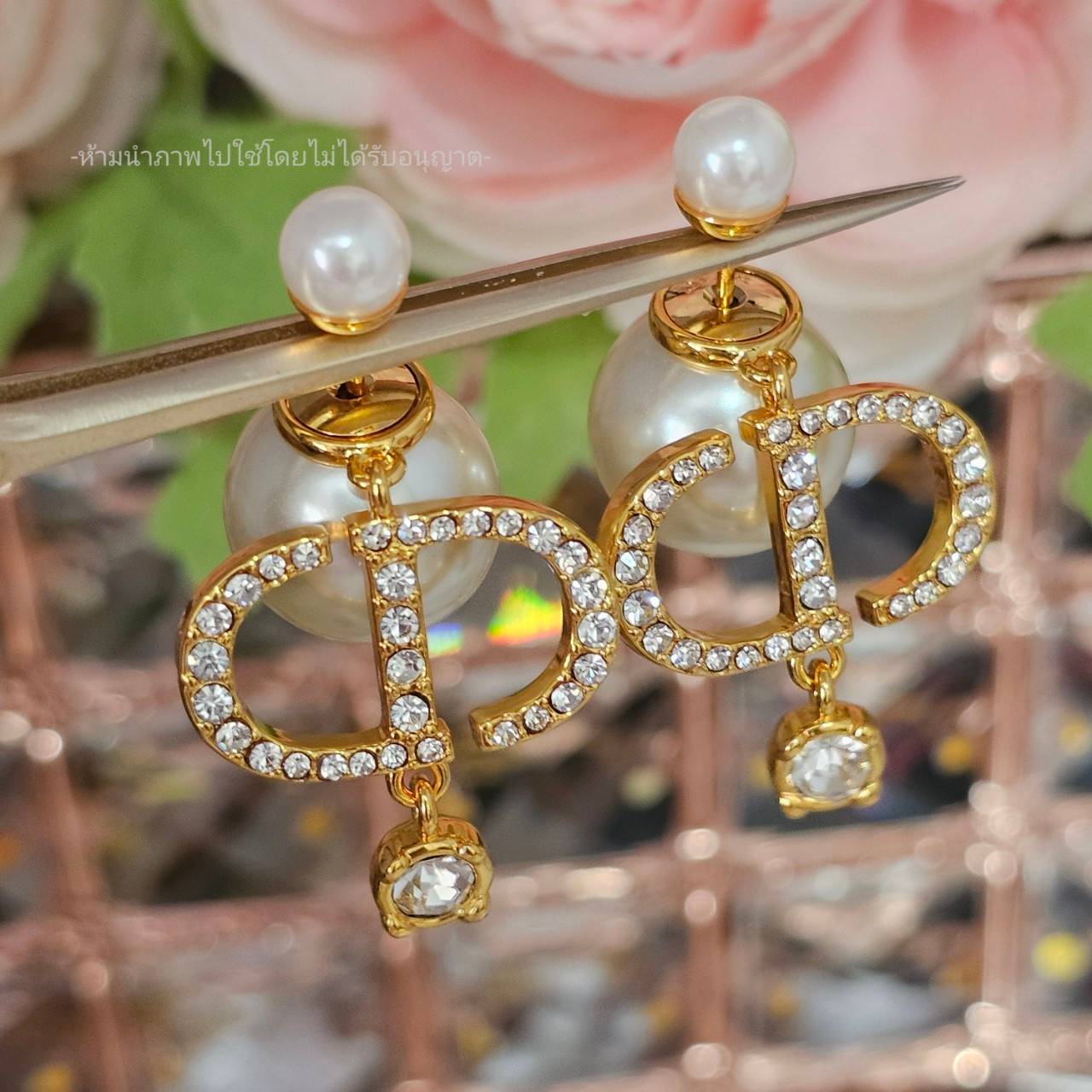 ต่างหูดิออ dior tribales earrings ต่างหูมุกดิออร์