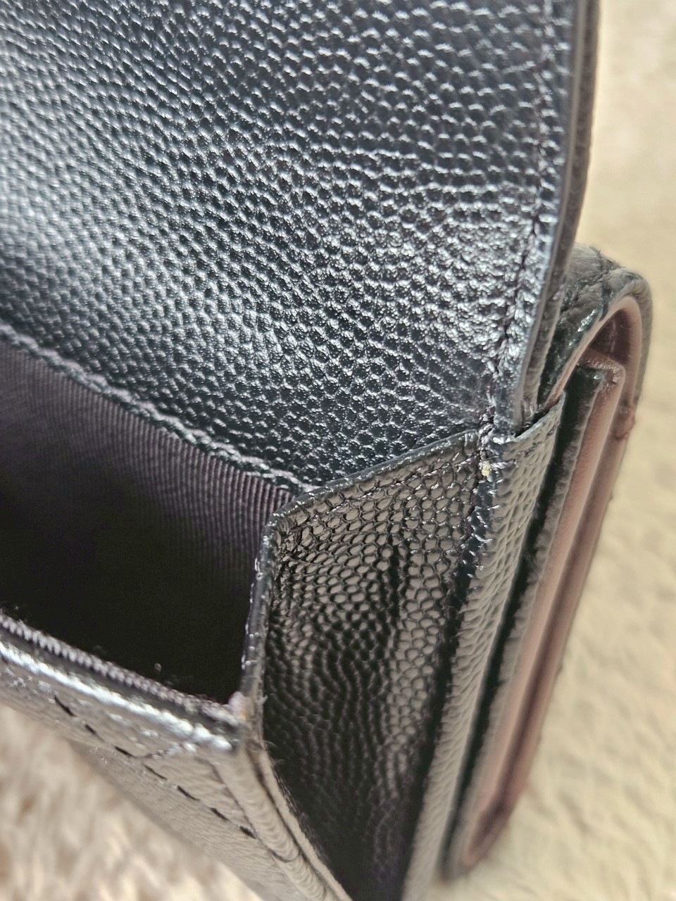 Chanel Trifold Short Black Caviar GHW Wallet