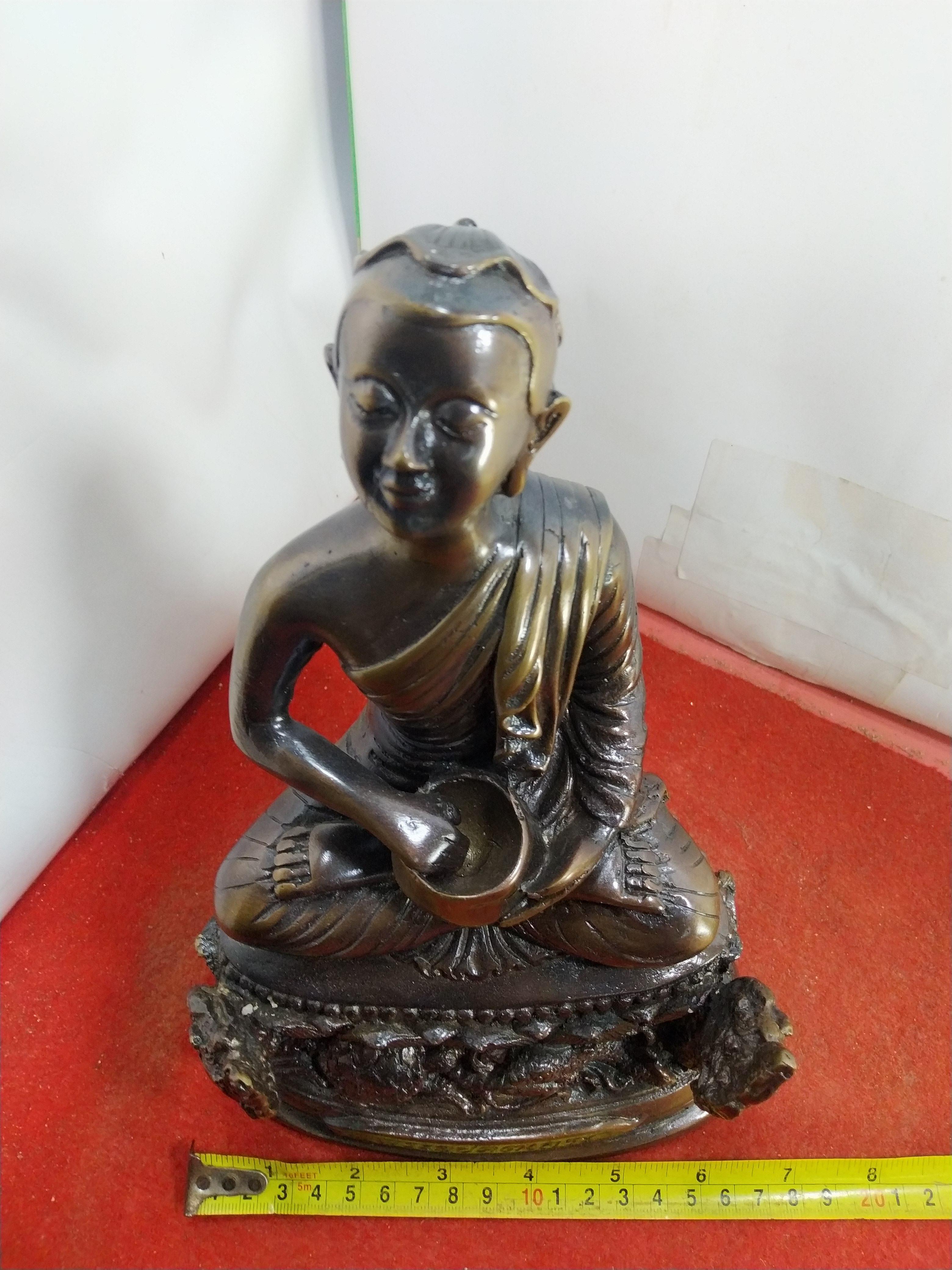 พระมหาเถระอุปคุต ปางหยุดตะวัน หน้าตัก 5 นิ้ว เนื้อสำริด