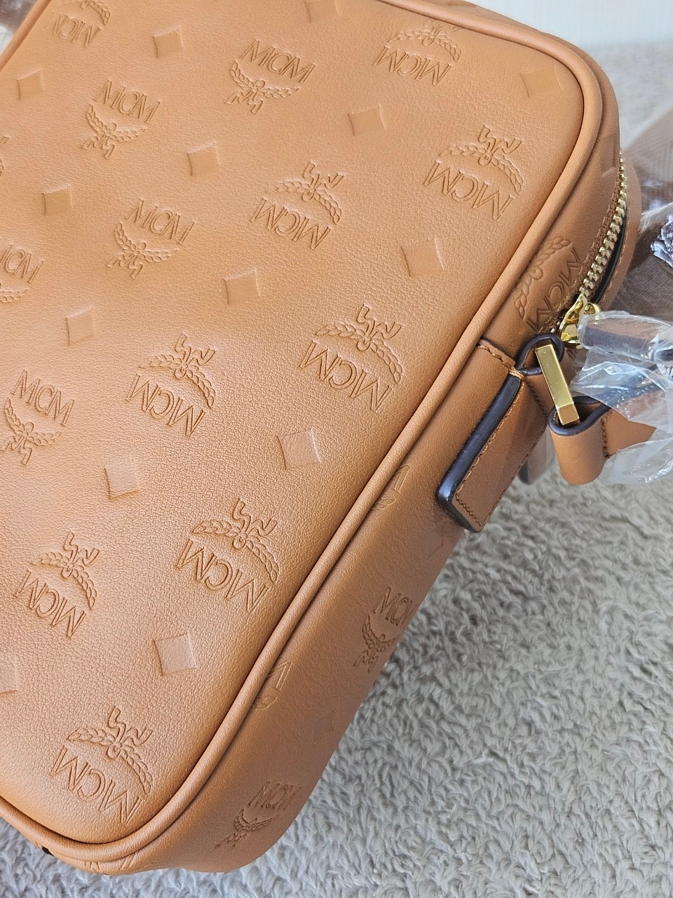 MCM Klassik Leather Crossbody Mini Bag