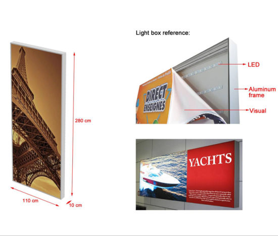 Slim Light Box FABRIC JAHIT SILICON หนา 8 CM พิมพ์ผ้า 3P