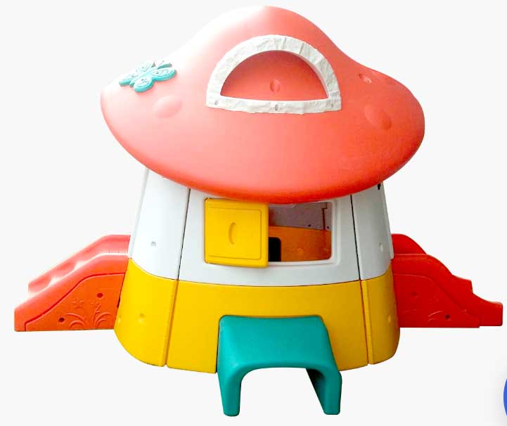 บ้านของเล่นเด็กอุโมงค์เห็ดสไลเดอร์ เครื่องเล่นสนามในร่มสำหรับเด็กประถมวัย บ้านเด็กเครื่องเล่นสนามโรงเรียน สำหรับมุมสันทนาการสำหรับเด็ก