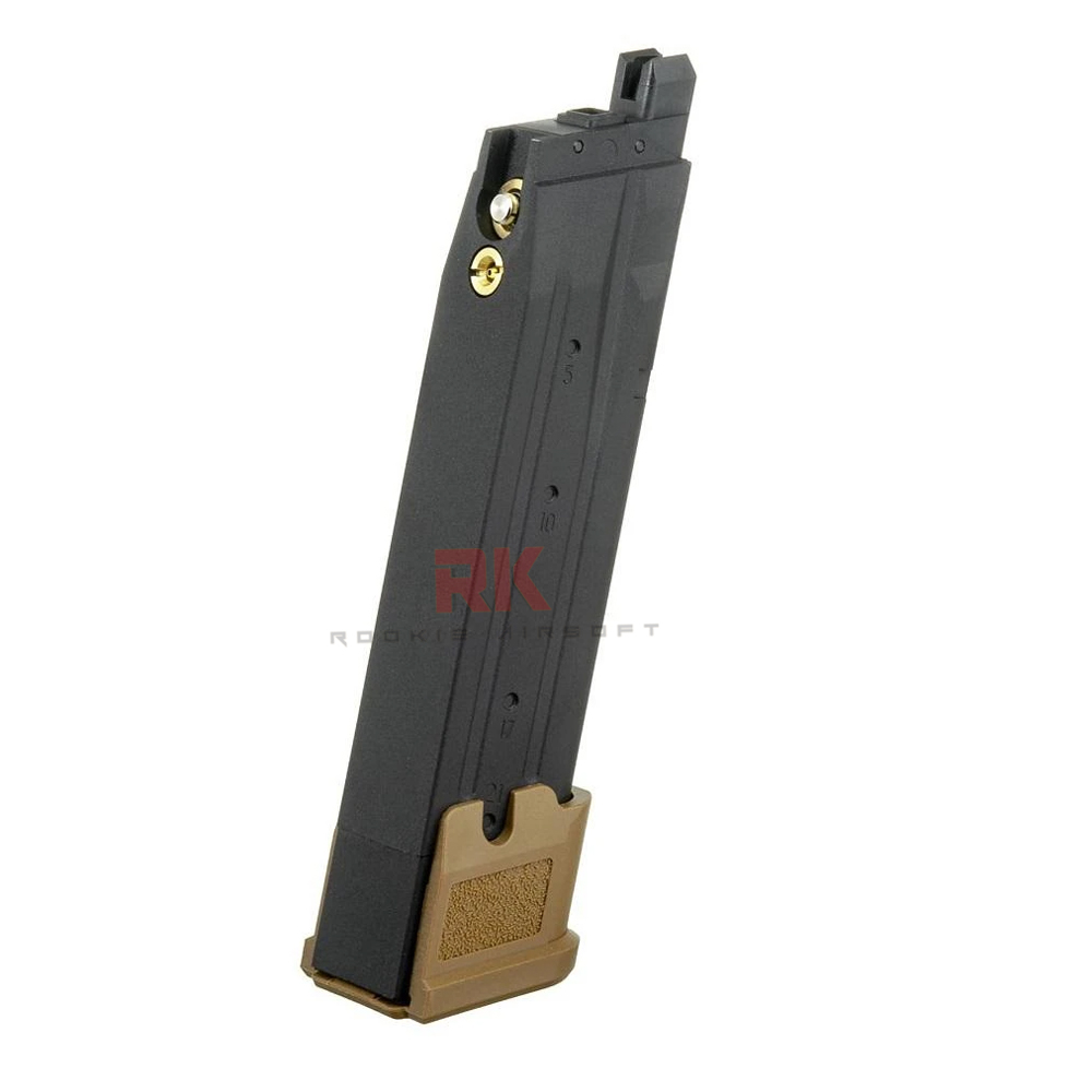 SIG AIR 25rds Magazine for P320 M17 GBB (Green Gas) - Tan