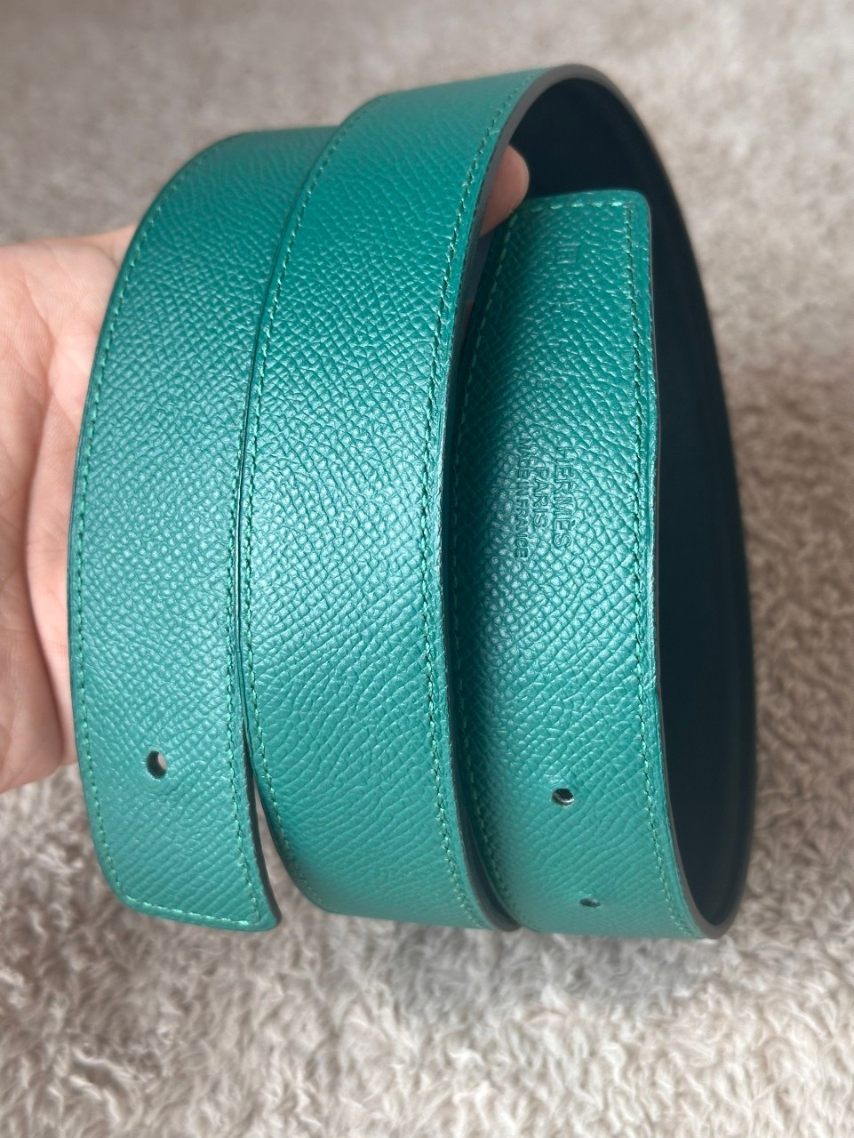Hermes belt 32mm stamp R square