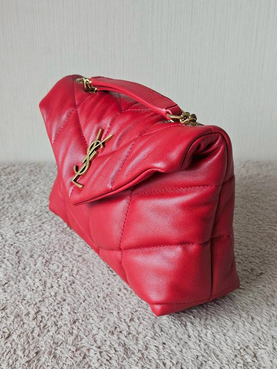 YSL Toy Puffer Mini Bag สีแดง