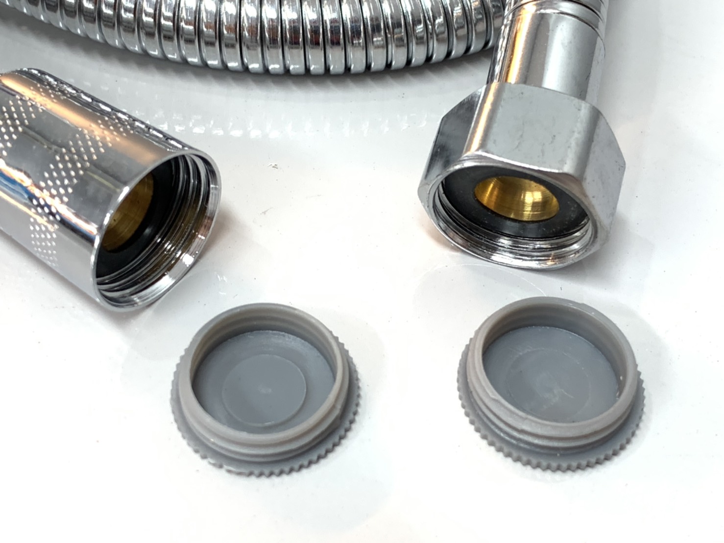 สายฝักบัวดับเบิลล็อค หัวทองเหลือง Eagle One