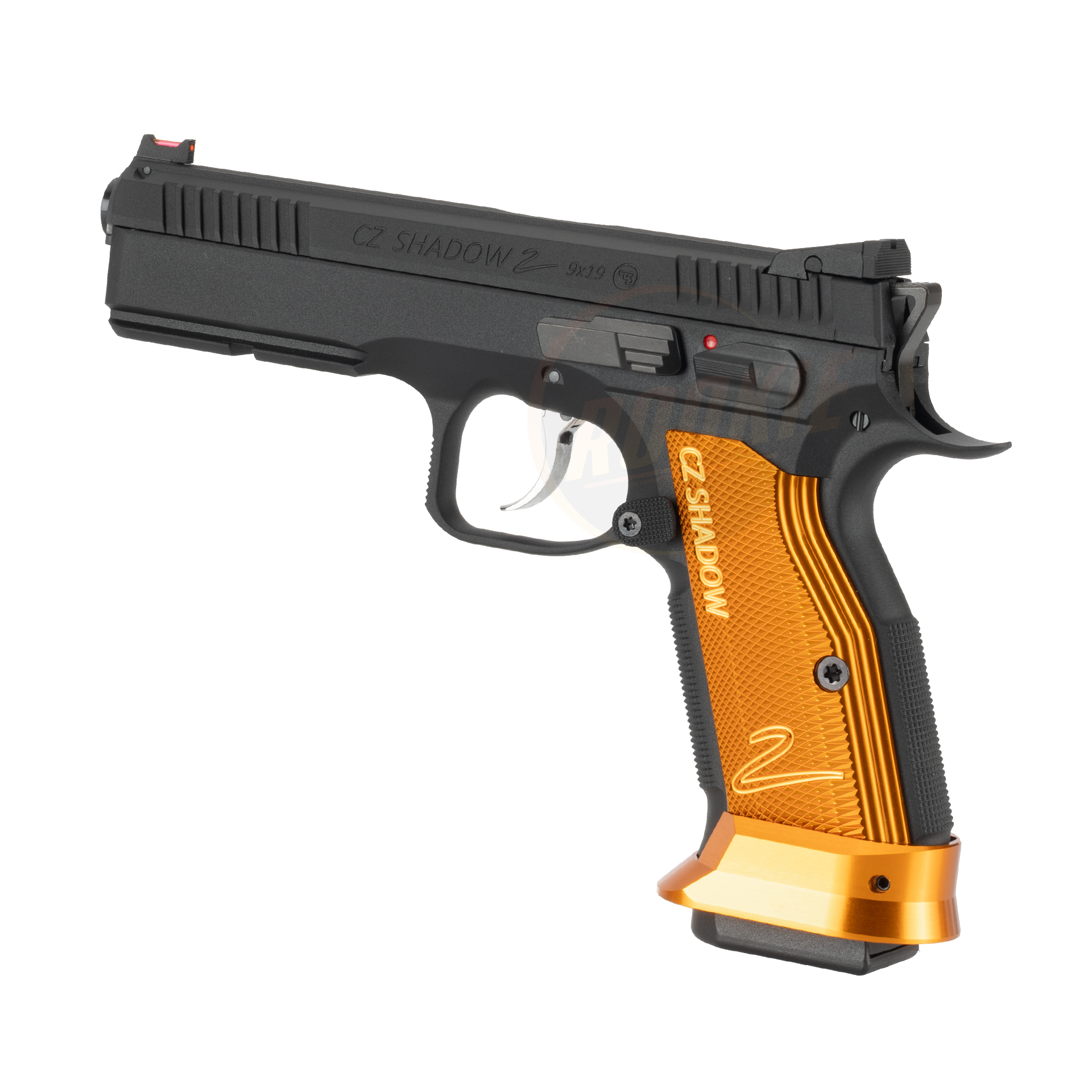 KJ Works CZ Shadow 2 Orange Grip & Magwell (Gas Version)