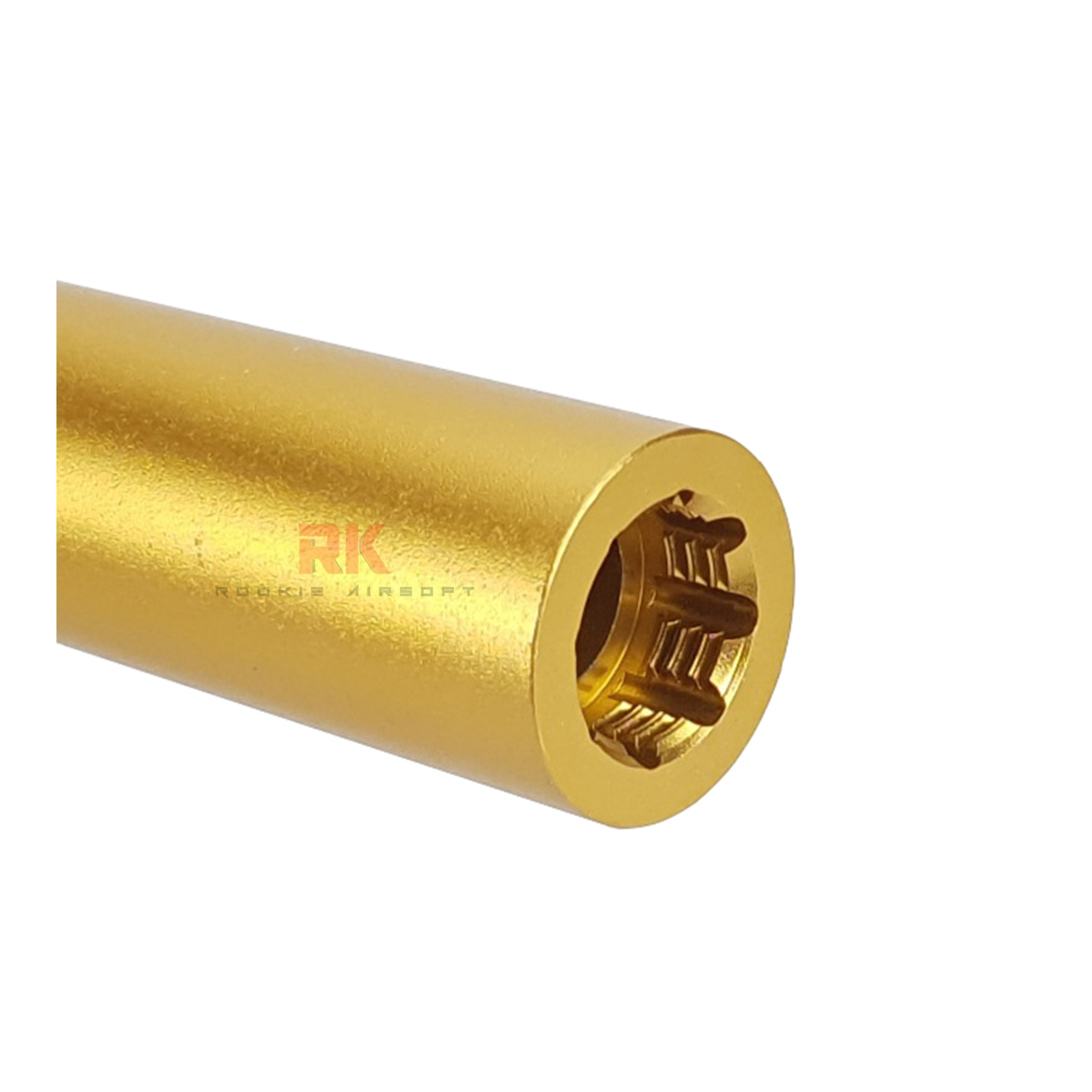 KF Airsoft CNC Aluminum Threaded Outer Barrel For Marui Hi-Capa 5.1 - Gold