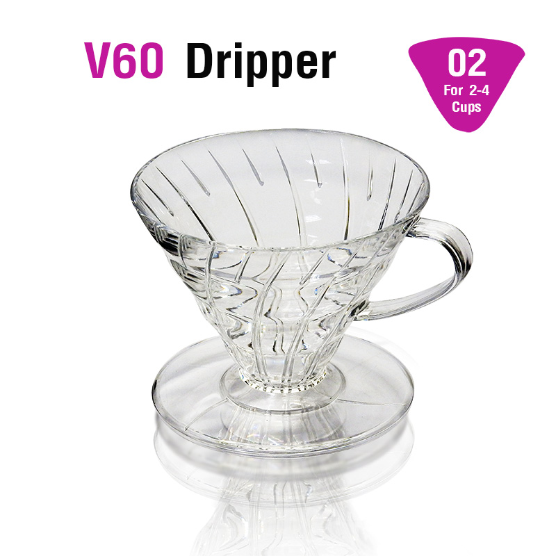 Coffee filter cup AS V60, single hole drip cup 2-4 cup