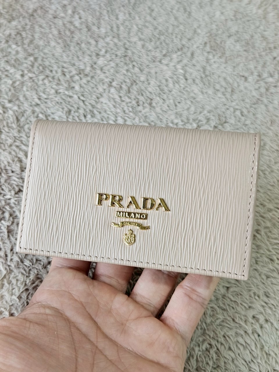 Prada 1MC122 Card Holder สีนู๊ด