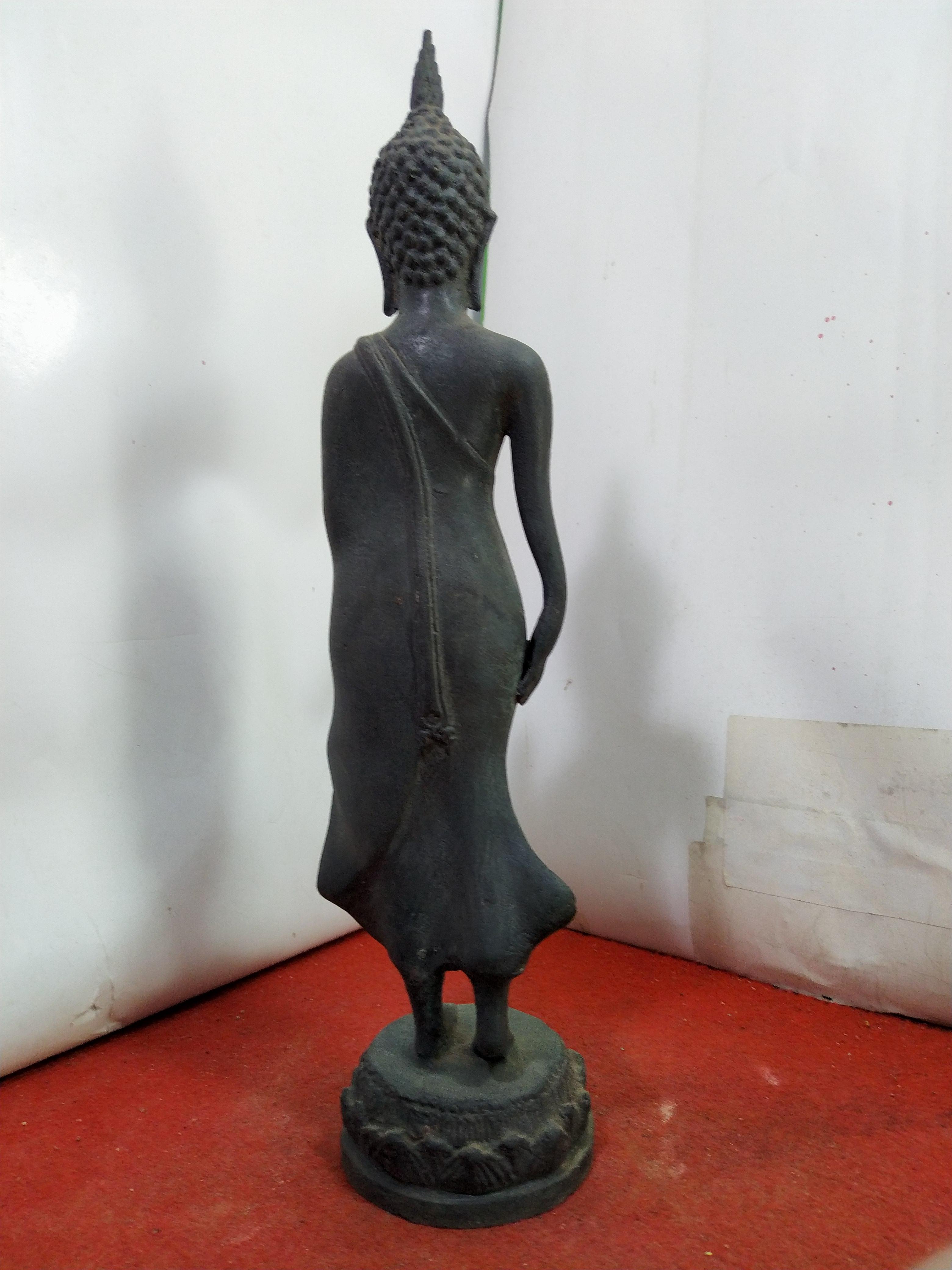 พระพุทธ ปางลีลา สูง 13 นิ้ว เนื้อสำริด