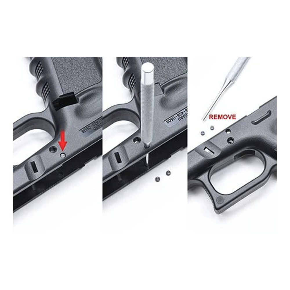 Guarder G17/18C/22/34 New Generation Frame Rail Mount (Black)
