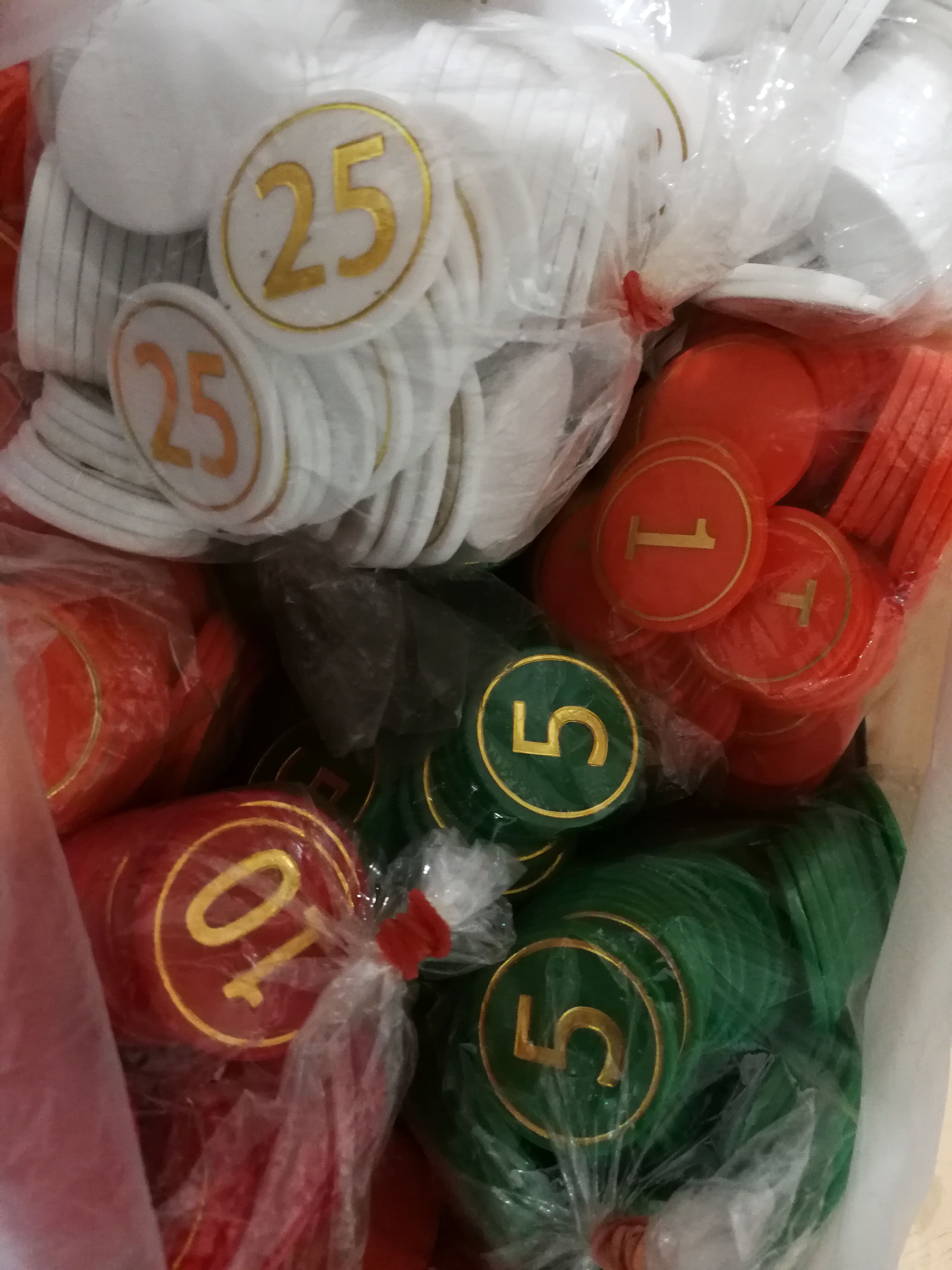 เหรียญชิพนูน/เหรียญชิพทอง