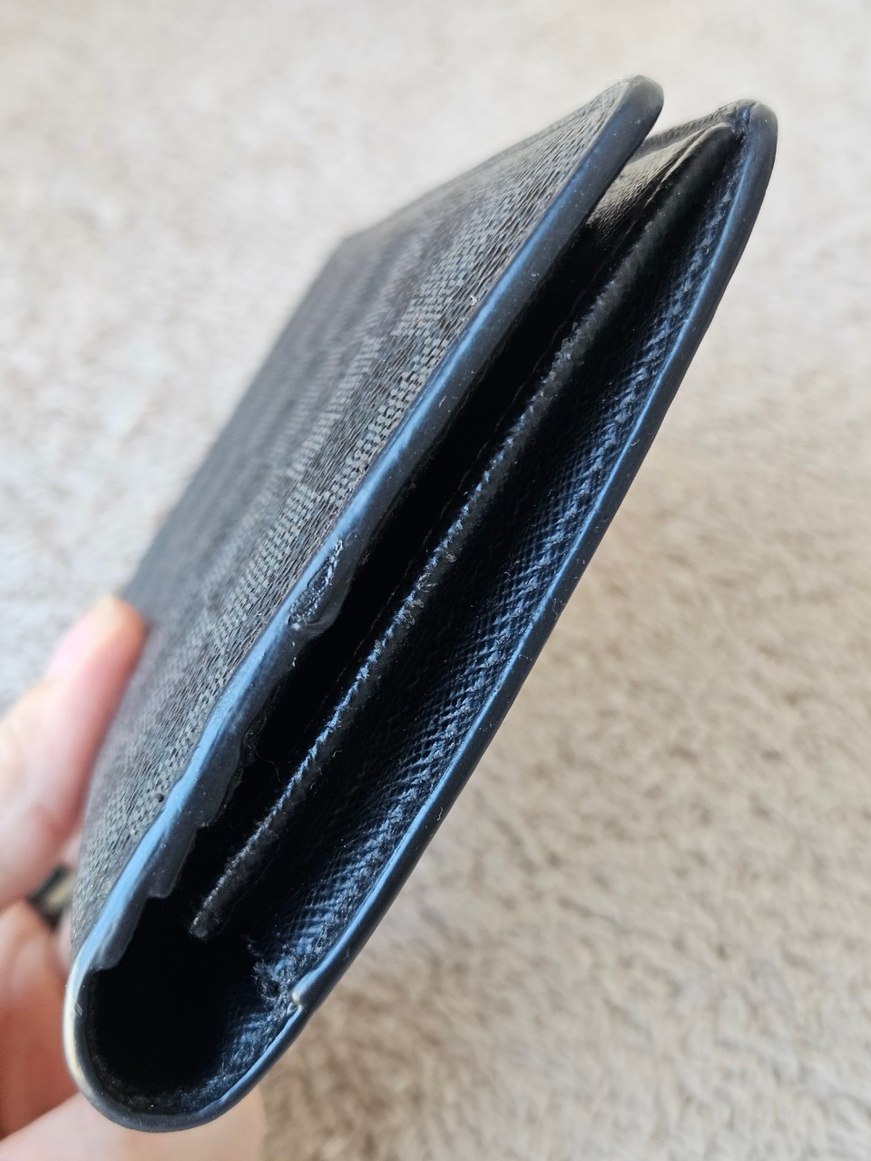 LV N62665 Brazza Damier Graphite Wallet