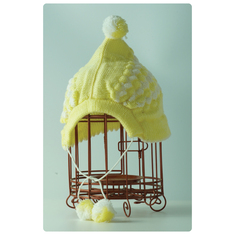 ขายส่ง หมวกไหมพรมเด็กแรกเกิด รุ่นหมวกน้อยหน่าสามจุก (ราคาต่อโหล) nongnini1988